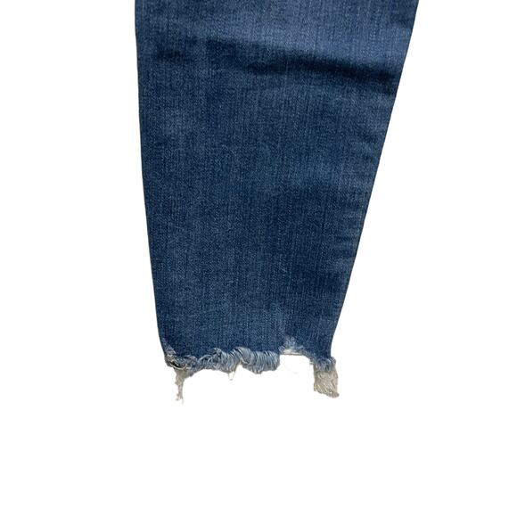 Women's Madewell 8" Skinny ripped knees and distressed raw hem jeans 28T - Picture 7 of 7